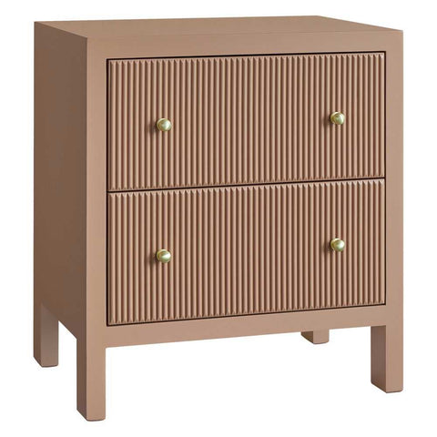 Ariana 67x76cm Bedside Table - Mocha Mousse - Bedside Tables - Eleganté