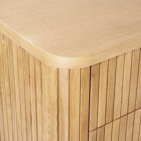 Sophia 160cm Oak 6 Drawer Chest - Natural - Chests of Drawers - Eleganté