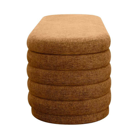 Demi Storage Bench Ottoman - Butterscotch - Ottomans and Stools - Eleganté