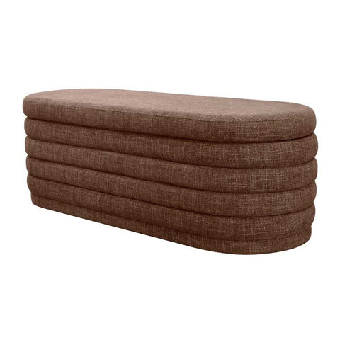 Demi Storage Bench Ottoman - Chocolate - Ottomans and Stools - Eleganté