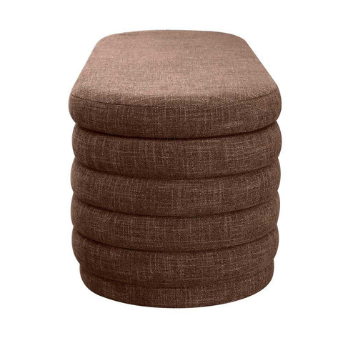 Demi Storage Bench Ottoman - Chocolate - Ottomans and Stools - Eleganté