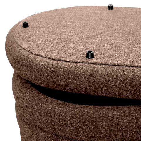 Demi Storage Bench Ottoman - Chocolate - Ottomans and Stools - Eleganté