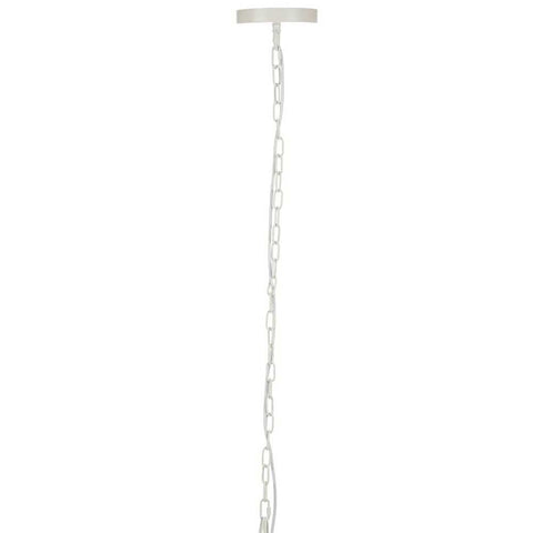 Fortaleza Rattan Pendant - Large White - Fortaleza Rattan Pendant - Large White - Eleganté
