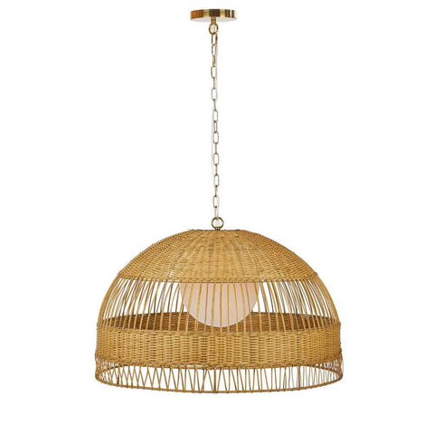 Fortaleza Rattan Pendant - Large Natural - Fortaleza Rattan Pendant - Large Natural - Eleganté