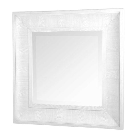 Bateman 116.5x116.5cm Wall Mirror - White - Wall Mirrors - Eleganté