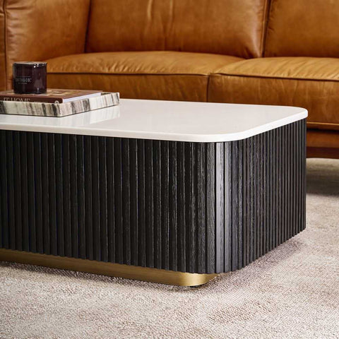 Mason Rectangle Coffee Table - Black - Coffee Tables - Eleganté