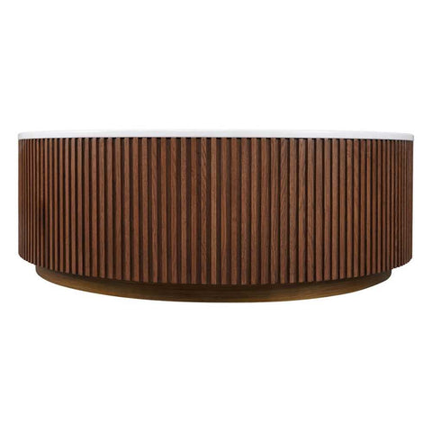 Mason Round Coffee Table - Large Walnut - Coffee Tables - Eleganté