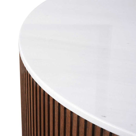 Mason Round Coffee Table - Large Walnut - Coffee Tables - Eleganté