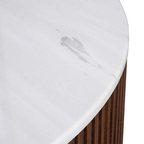 Mason Round Coffee Table - Medium Walnut - Coffee Tables - Eleganté