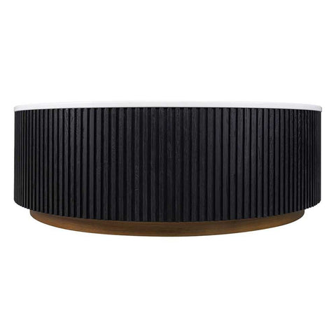 Mason Round Coffee Table - Large Black - Coffee Tables - Eleganté