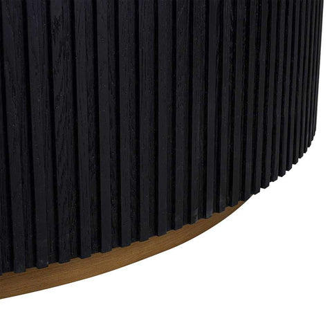 Mason Round Coffee Table - Large Black - Coffee Tables - Eleganté