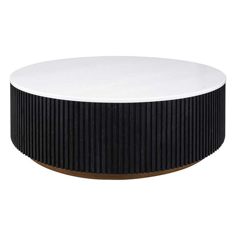 Mason Round Coffee Table - Large Black - Coffee Tables - Eleganté