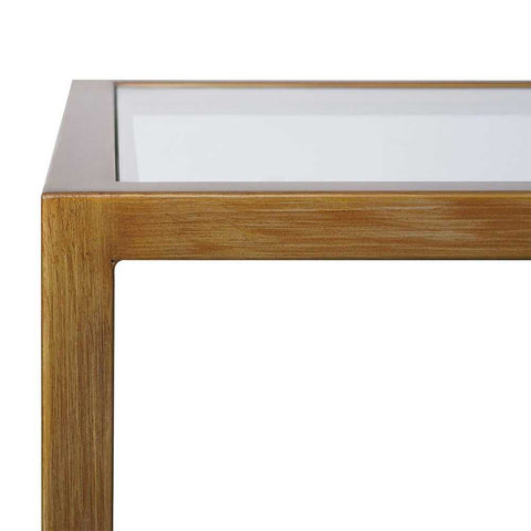 Sadie Square Side Table - Large Antique Gold - Side Tables - Eleganté