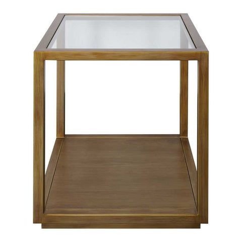 Sadie Square Side Table - Large Antique Gold - Side Tables - Eleganté