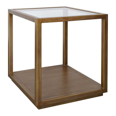 Sadie Square Side Table - Large Antique Gold - Side Tables - Eleganté