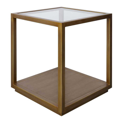 Sadie Square Side Table - Large Antique Gold - Side Tables - Eleganté