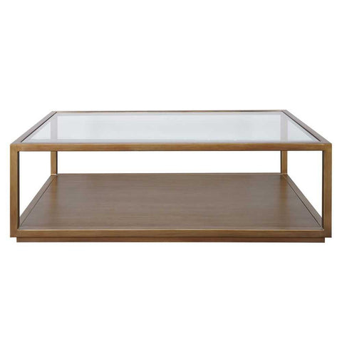 Sadie Rectangle Coffee Table - Antique Gold - Coffee Tables - Eleganté