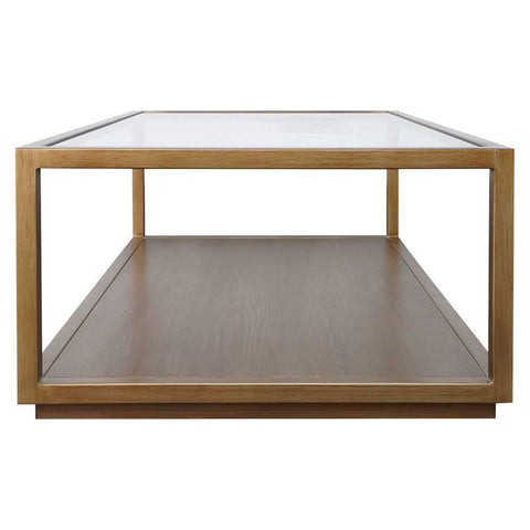 Sadie Rectangle Coffee Table - Antique Gold - Coffee Tables - Eleganté
