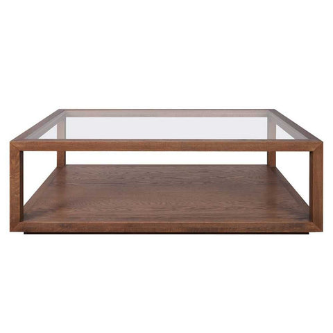 Sadie Oak Rectangle Coffee Table - Walnut - Coffee Tables - Eleganté