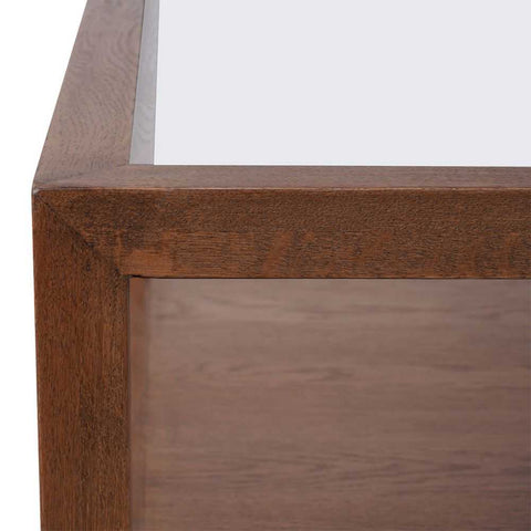 Sadie Oak Square Coffee Table - Walnut - Coffee Tables - Eleganté