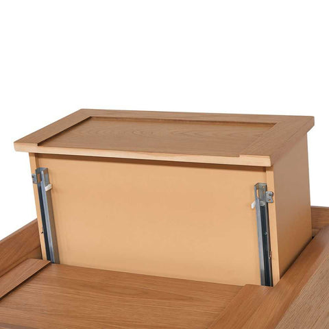 Balmain 60x65cm Tall Bedside Table - Natural Oak - Bedside Tables - Eleganté