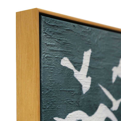 Migration Set of Two Oil on Canvas Painting - Green - Canvas Paintings, Oils, Prints, Wall Art - Eleganté