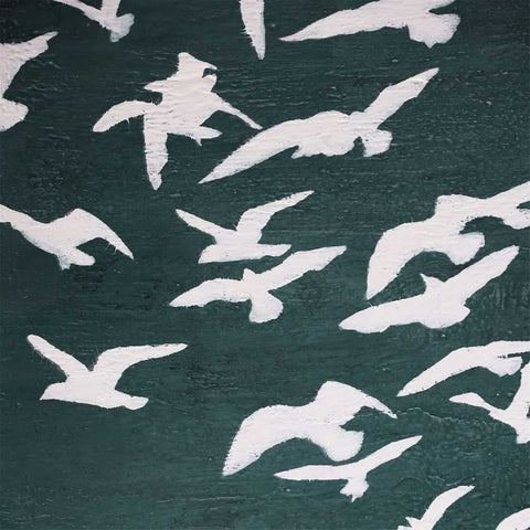 Migration Set of Two Oil on Canvas Painting - Green - Canvas Paintings, Oils, Prints, Wall Art - Eleganté