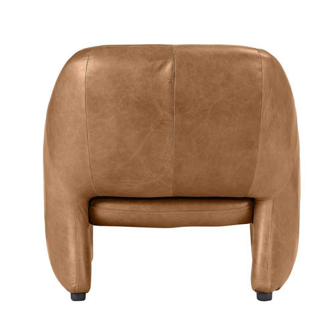 Clifton Arm Chair - Light Brown Leather - Occasional Chairs - Eleganté