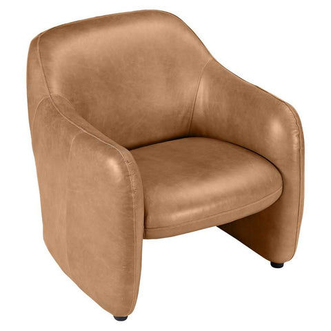 Clifton Arm Chair - Light Brown Leather - Occasional Chairs - Eleganté