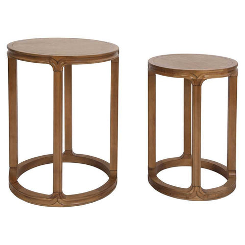Cadie Nesting Side Tables - Walnut - Side Tables - Eleganté