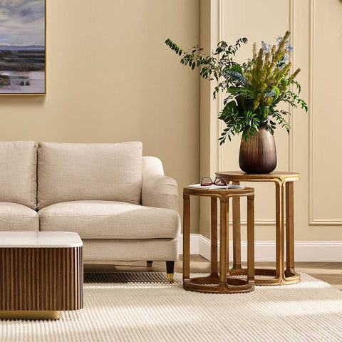 Cadie Nesting Side Tables - Walnut - Side Tables - Eleganté