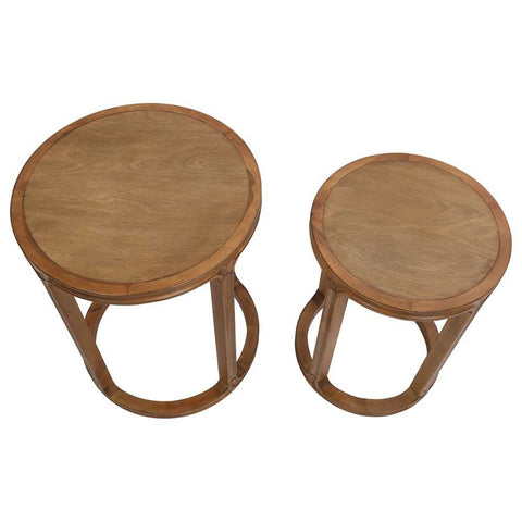 Cadie Nesting Side Tables - Walnut - Side Tables - Eleganté