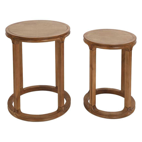 Cadie Nesting Side Tables - Walnut - Side Tables - Eleganté