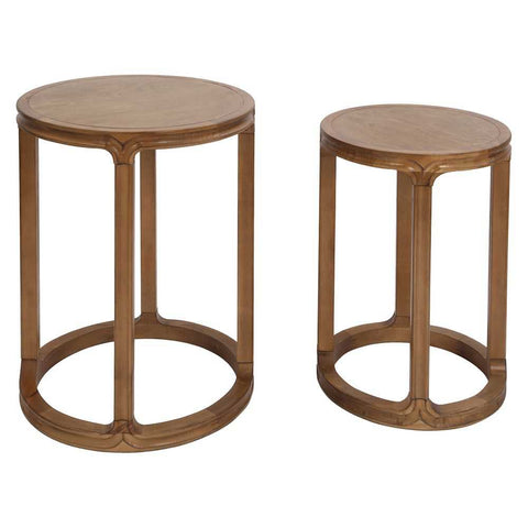 Cadie Nesting Side Tables - Walnut - Side Tables - Eleganté
