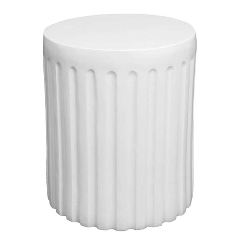 Caleb Side Table - White - Side Tables - Eleganté