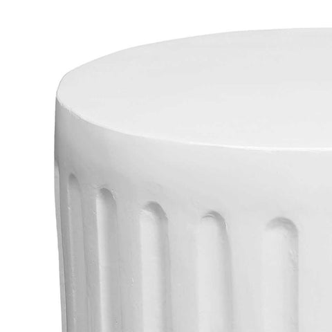 Caleb Side Table - White - Side Tables - Eleganté