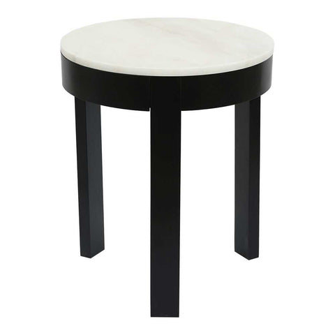 Oliver Marble Side Table - Large Black - Side Tables - Eleganté