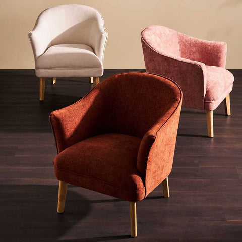 Elsa Arm Chair - Cream Chenille - Occasional Chairs - Eleganté