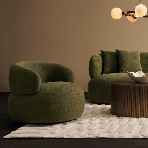 Greenwich Swivel Occasional Chair - Sage Chenille - Occasional Chairs - Eleganté