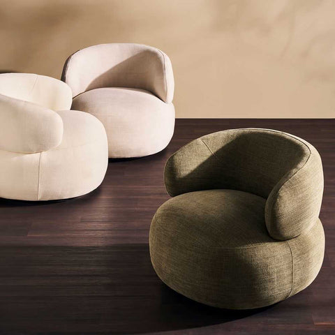 Greenwich Swivel Occasional Chair - Sage Chenille - Occasional Chairs - Eleganté