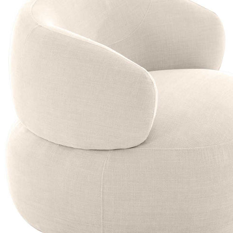 Greenwich Swivel Occasional Chair - Natural Chenille - Occasional Chairs - Eleganté