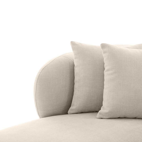 Greenwich Modular 3 Seater Sofa w Left Chaise - Natural Chenille - Greenwich Modular 3 Seater Sofa w Left Chaise - Natural Chenille - Eleganté
