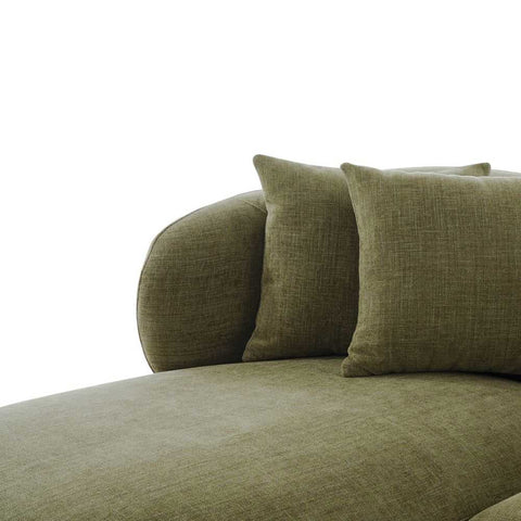 Greenwich Modular 3 Seater Sofa w Left Chaise - Sage Chenille - Greenwich Modular 3 Seater Sofa w Left Chaise - Sage Chenille - Eleganté