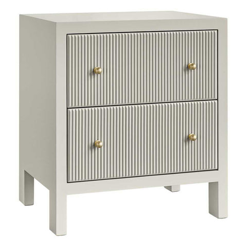 Ariana 67x76cm Bedside Table - Grey - Bedside Tables - Eleganté