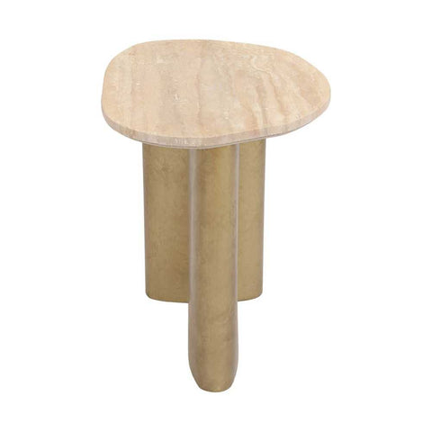 Audrey Small Side Table - Travertine - Side Tables - Eleganté