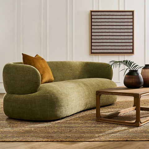 Greenwich 3 Seater Sofa - Sage Chenille - Greenwich 3 Seater Sofa - Sage Chenille - Eleganté