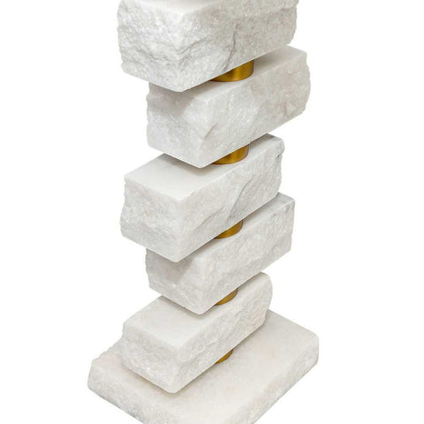 Hamburg Marble Table Lamp - White - Hamburg Marble Table Lamp - White - Eleganté