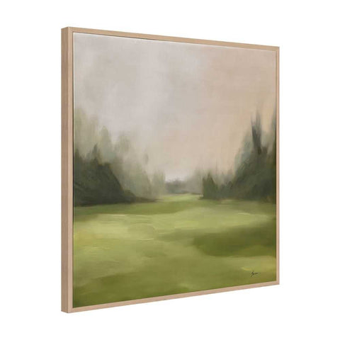Green Meadows 100x100cm Canvas Painting - Canvas Paintings, Oils, Prints, Wall Art - Eleganté