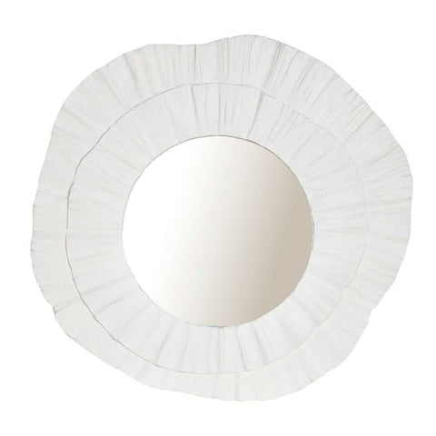 Corfu 108x102cm Wall Mirror - White - Wall Mirrors - Eleganté