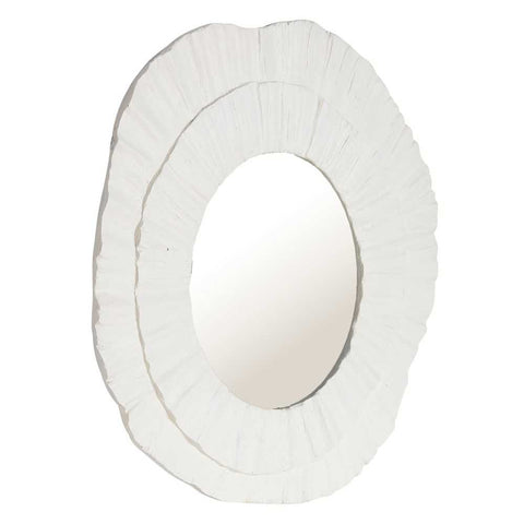 Corfu 108x102cm Wall Mirror - White - Wall Mirrors - Eleganté